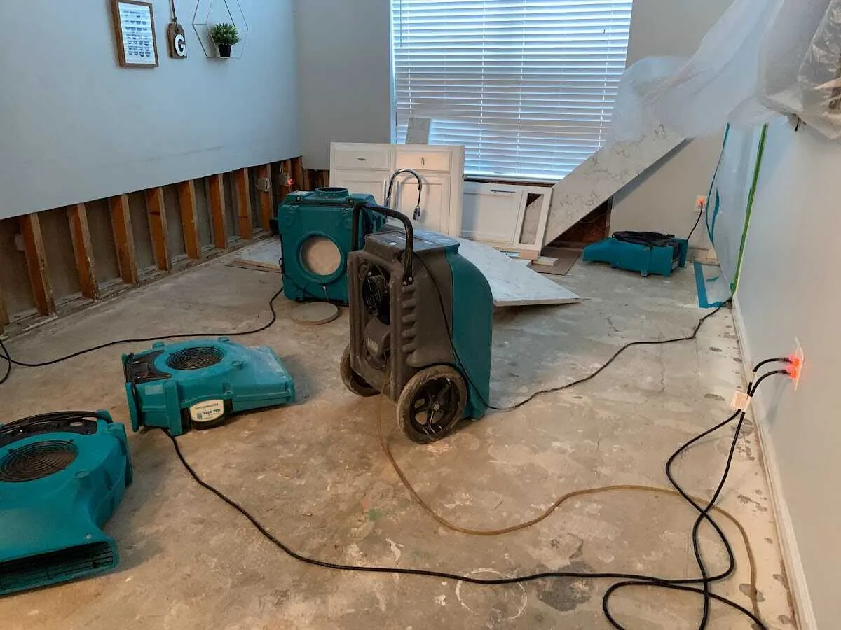 Dehumidifier in flood-cut room for Water Extraction & Removal in North Londonderry